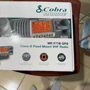 Cobra Marine MR F77B GPS VHF Radio - Black